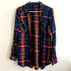 Dark colored flannel